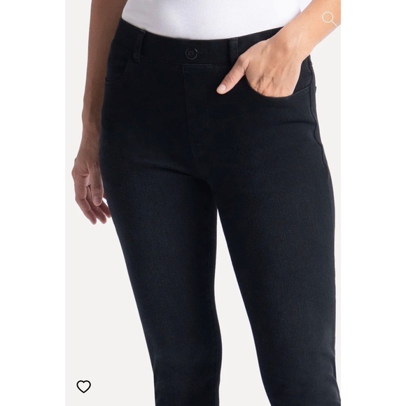 Betabrand Yoga Skinny Denim Jeans Washed Black - Picture 3 of 10